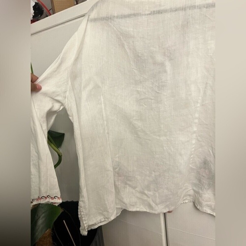 100% Linen Susan Bristol Top - Picture 5 of 5